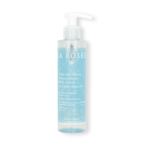 La Rosee Ultra soft make-up remover micellar gel Organic floral solutions